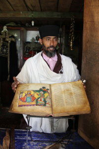 Ein äthiopisch-orthodoxer Priester. Foto (c) Jörg Lehmann